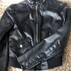 Faux leather jacket